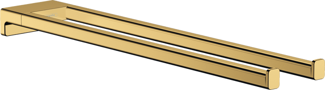 Hansgrohe AddStoris Twin - Handle Towel Holder - Polished Gold Optic - 41770990 - TAP 'N' SHOWER