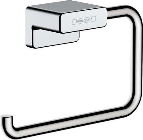 Hansgrohe AddStoris Roll Holder without Cover - Chrome - 41771000 - TAP 'N' SHOWER