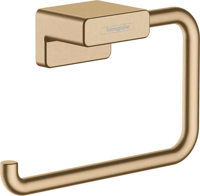 Hansgrohe AddStoris Roll Holder without Cover - Brushed Bronze - 41771140 - TAP 'N' SHOWER