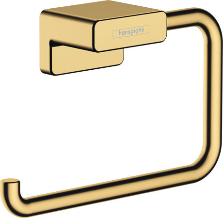 Hansgrohe AddStoris Roll Holder without Cover - Polished Gold Optic - 41771990 - TAP 'N' SHOWER