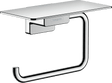Hansgrohe Addstoris Roll Holder with Shelf - Chrome - 41772000 - TAP 'N' SHOWER