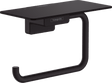 Hansgrohe Addstoris Roll Holder with Shelf - Matt Black - 41772670 - TAP 'N' SHOWER