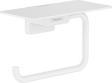 Hansgrohe Addstoris Roll Holder with Shelf - Matt White - 41772700 - TAP 'N' SHOWER
