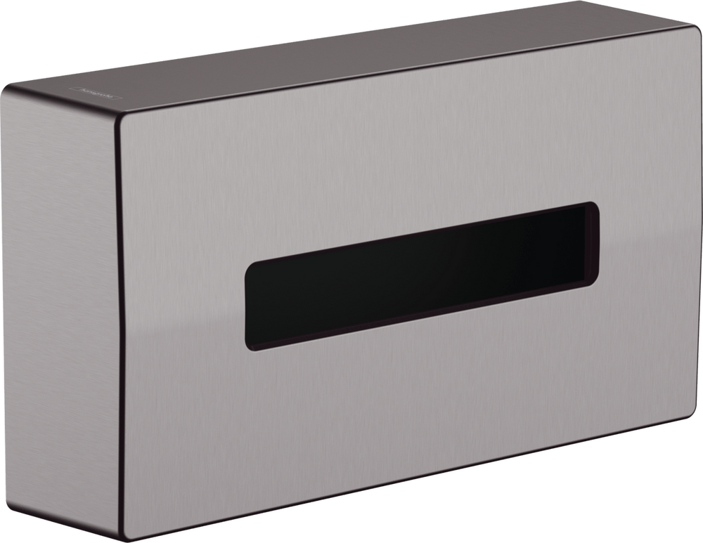 Hansgrohe Addstoris Tissue Box - Brushed Black Chrome - 41774340 - TAP 'N' SHOWER