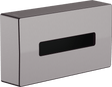 Hansgrohe Addstoris Tissue Box - Brushed Black Chrome - 41774340 - TAP 'N' SHOWER