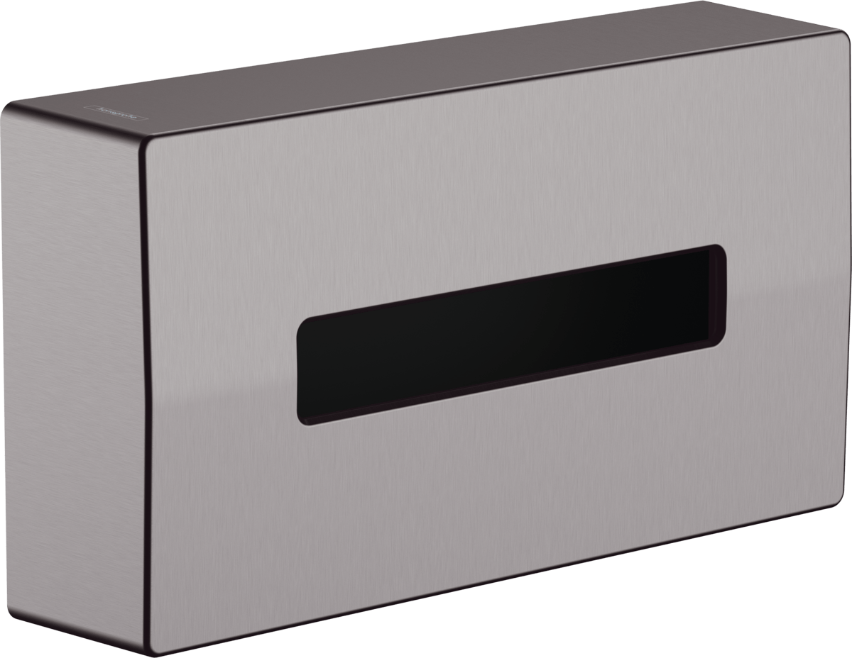 Hansgrohe Addstoris Tissue Box - Brushed Black Chrome - 41774340 - TAP 'N' SHOWER