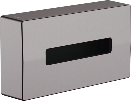 Hansgrohe Addstoris Tissue Box - Brushed Black Chrome - 41774340 - TAP 'N' SHOWER