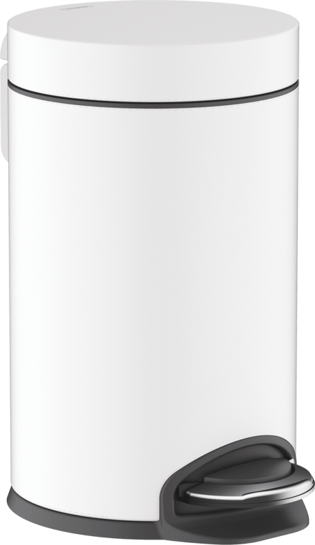 Hansgrohe AddStoris Pedal Bin - Matt White - 41775700 - TAP 'N' SHOWER