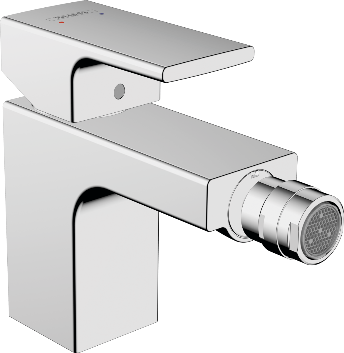 Hansgrohe Vernis Shape Single Lever Bidet Mixer With Pop - up Waste Set - Chrome - 71211000 - TAP 'N' SHOWER