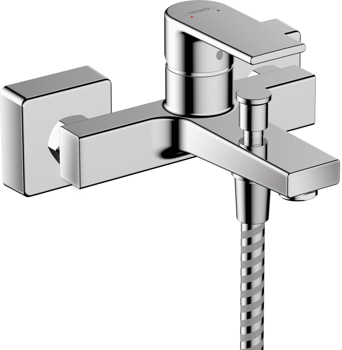 Hansgrohe Vernis Shape Single Lever Bath Mixer For Exposed Installation With 2 Flow Rates - Chrome - 71453000 - TAP 'N' SHOWER