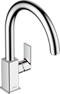 Hansgrohe Vernis Shape M35 Single Lever Kitchen Mixer 210 With Swivel Spout - Chrome - 71871000 - TAP 'N' SHOWER