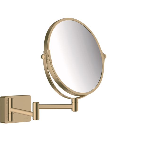 Hansgrohe Addstoris Shaving Mirror - Brushed Bronze - 41791140 - TAP 'N' SHOWER