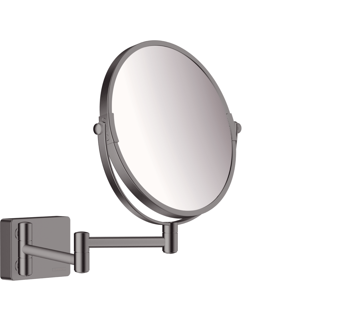 Hansgrohe Addstoris Shaving Mirror - Brushed Black Chrome - 41791340 - TAP 'N' SHOWER