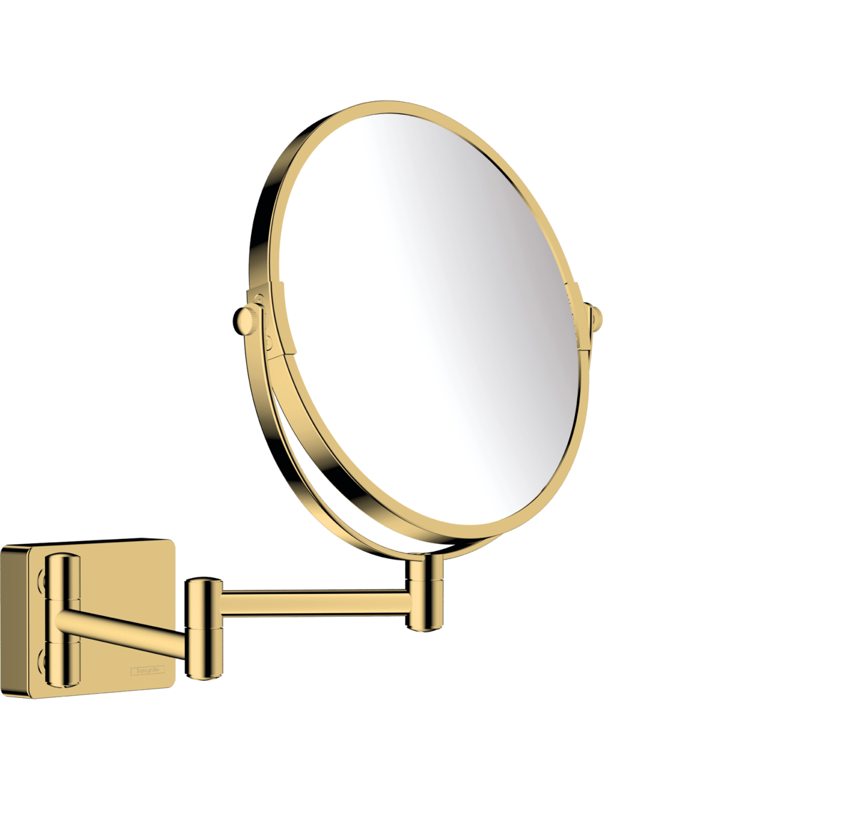 Hansgrohe Addstoris Shaving Mirror - Polished Gold Optic - 41791990 - TAP 'N' SHOWER