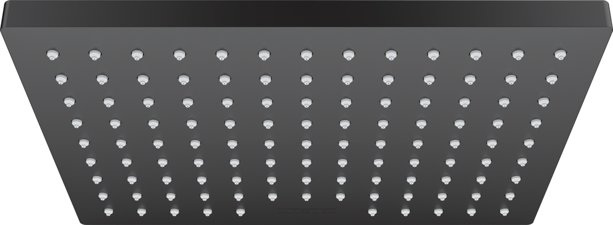 Hansgrohe Vernis Shape Overhead Shower 230 1jet Ecosmart - Matt Black - 26283670 - TAP 'N' SHOWER