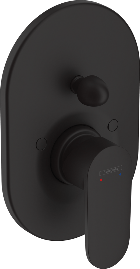 Hansgrohe Vernis Blend Single Lever Bath Mixer For Concealed Installation - Matt Black - 71449670 - TAP 'N' SHOWER