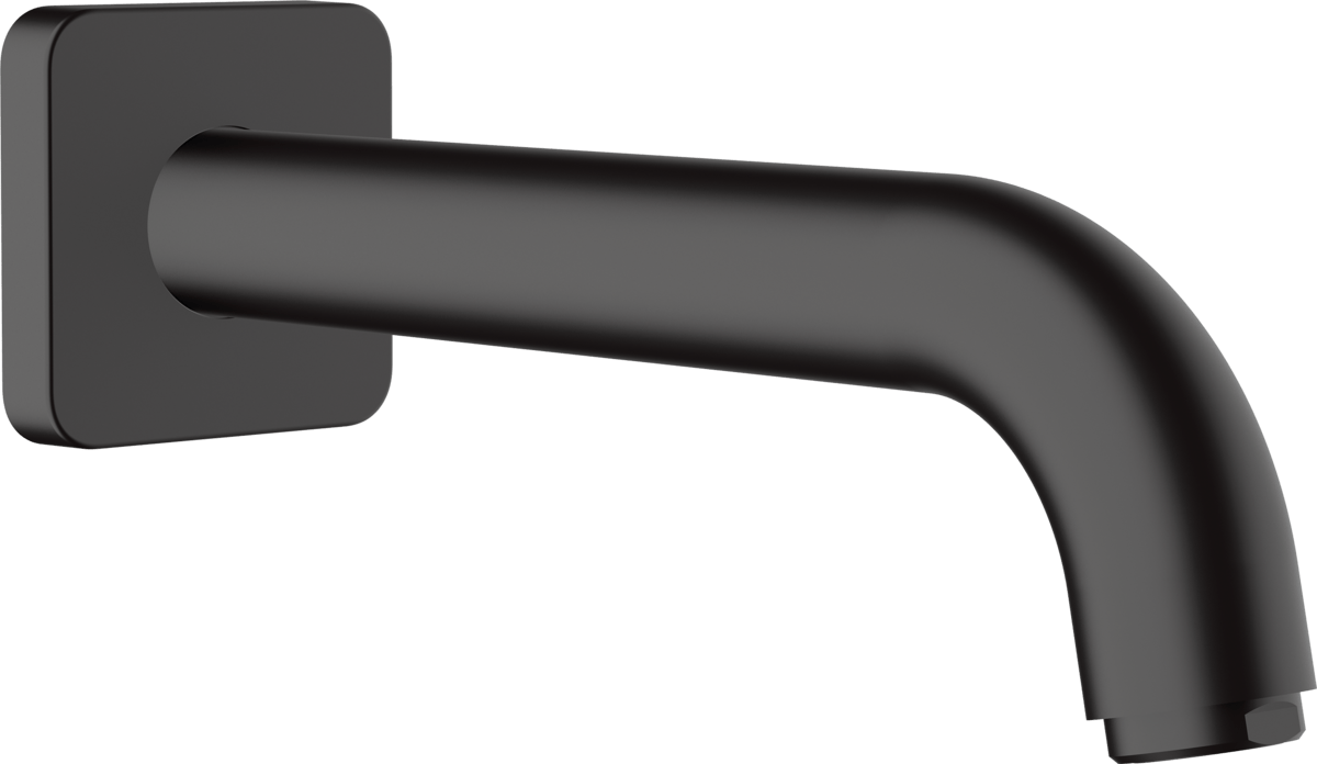 Hansgrohe Vernis Shape Bath Spout - Matt Black - 71460670 - TAP 'N' SHOWER