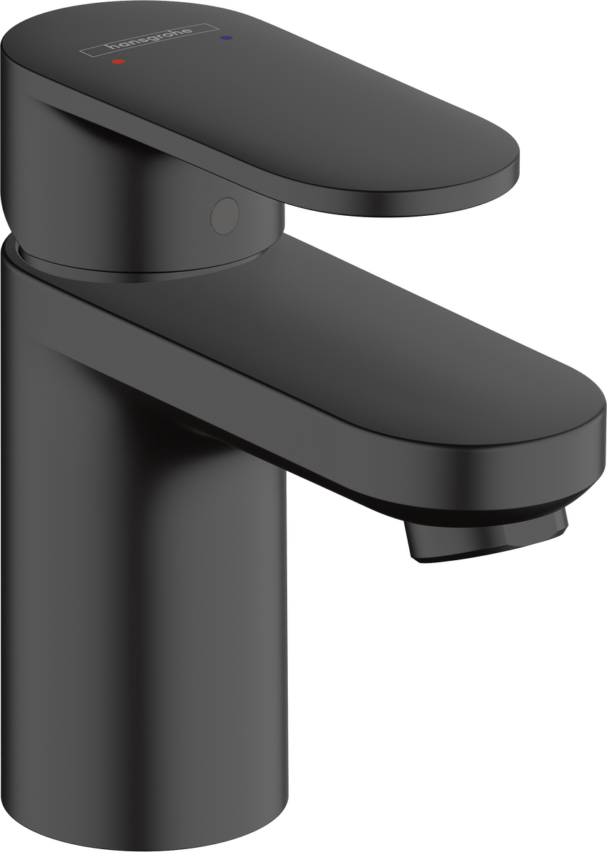 Hansgrohe Vernis Blend Single Lever Basin Mixer 70 Without Waste Set - Matt Black - 71558670 - TAP 'N' SHOWER