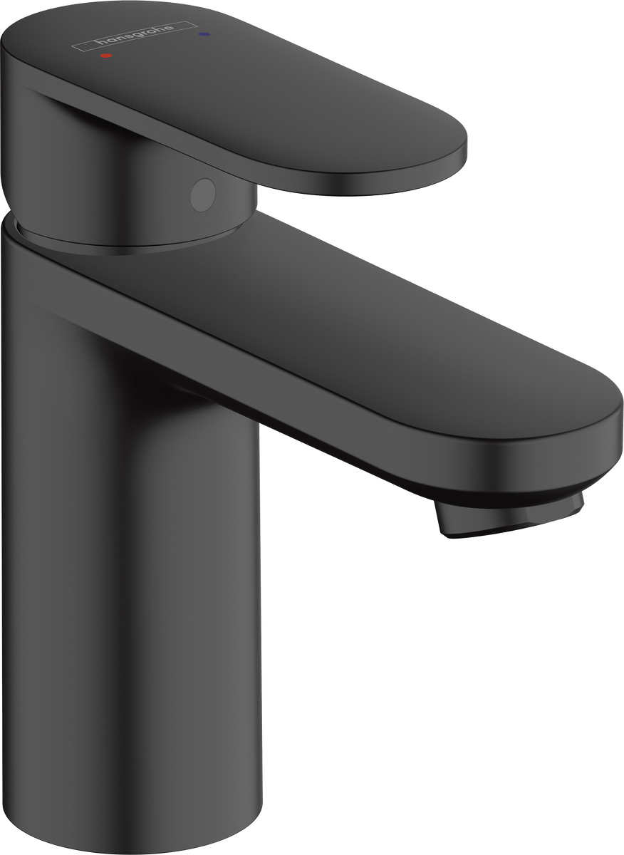 Hansgrohe Vernis Blend Single Lever Basin Mixer 100 Without Waste Set - Matt Black - 71580670 - TAP 'N' SHOWER