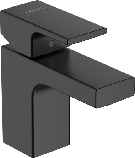 Hansgrohe Vernis Shape Single Lever Basin Mixer 70 Without Waste Set - Matt Black - 71567670 - TAP 'N' SHOWER