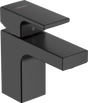 Hansgrohe Vernis Shape Single Lever Basin Mixer 70 Without Waste Set - Matt Black - 71567670 - TAP 'N' SHOWER