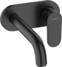 Hansgrohe Vernis Blend Single Lever Basin Mixer For Concealed Installation Wall - mounted With Spout 207 mm - Matt Black - 71576670 - TAP 'N' SHOWER