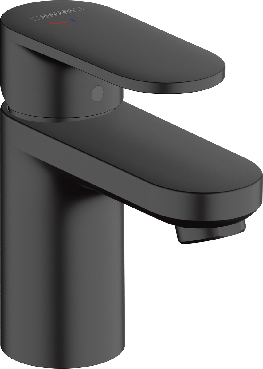 Hansgrohe Vernis Blend Single Lever Basin Mixer 70 Coolstart With Pop - up Waste Set - Matt Black - 71584670 - TAP 'N' SHOWER