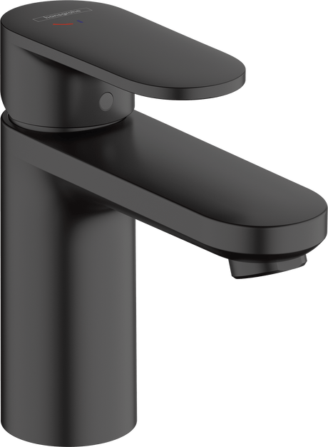 Hansgrohe Vernis Blend Single Lever Basin Mixer 100 Coolstart with Pop - up Waste Set - Matt Black - 71585670 - TAP 'N' SHOWER