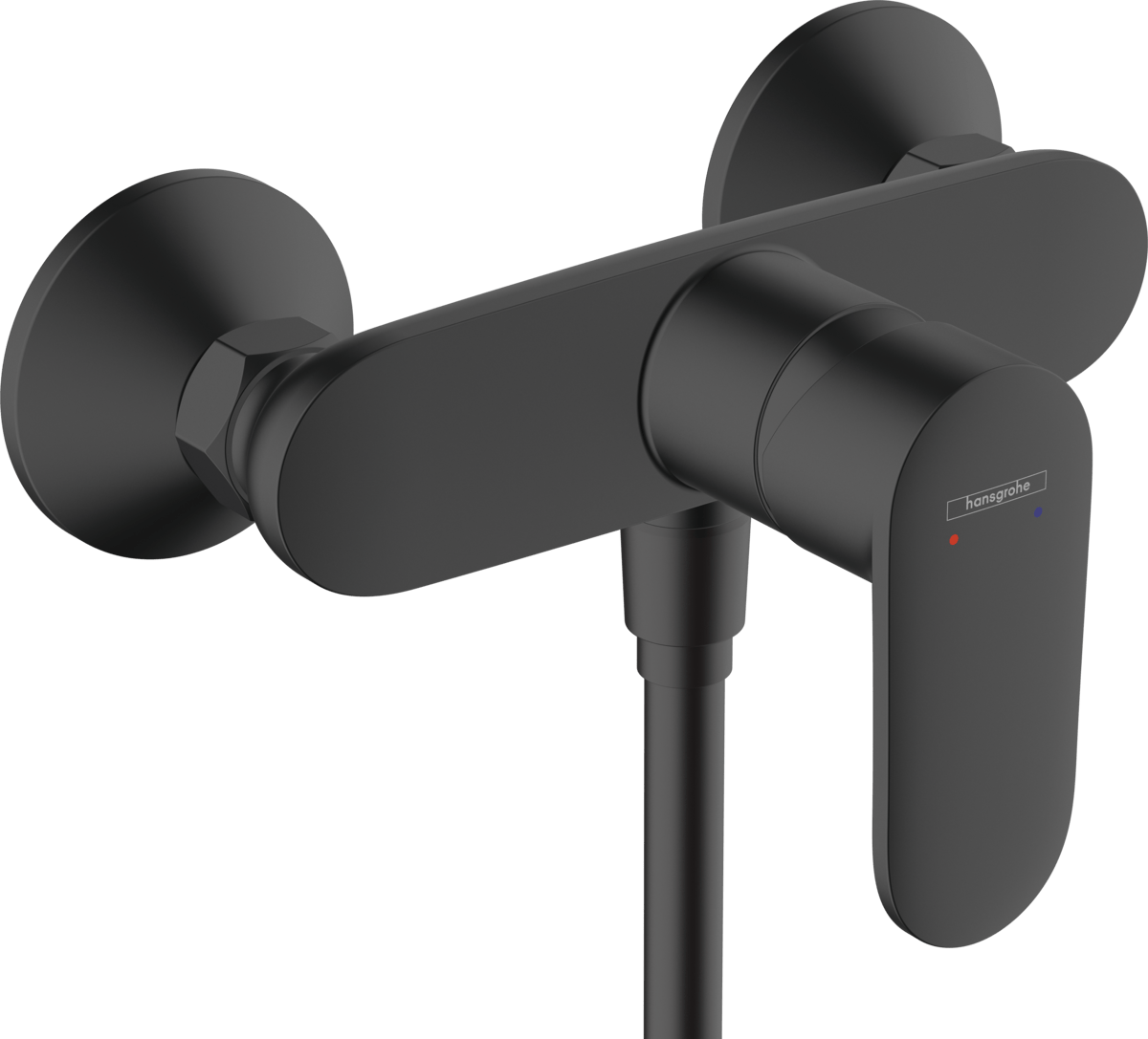 Hansgrohe Vernis Blend Single Lever Shower Mixer For Exposed Installation - Matt Black - 71640670 - TAP 'N' SHOWER