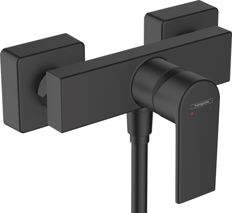 Hansgrohe Vernis Shape Single Lever Shower Mixer For Exposed Installation - Matt Black - 71650670 - TAP 'N' SHOWER
