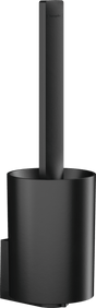 Hansgrohe Wallstoris Toilet Brush Holder - Matt Black - 27927670 - TAP 'N' SHOWER