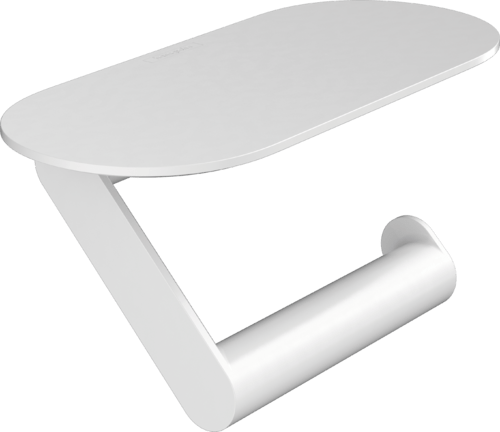 Hansgrohe Wallstoris Toilet Paper Holder With Shelf - Matt White - 27928700 - TAP 'N' SHOWER