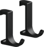 Hansgrohe Wallstoris Towel Hook Slim - Matt Black - 27929670 - TAP 'N' SHOWER