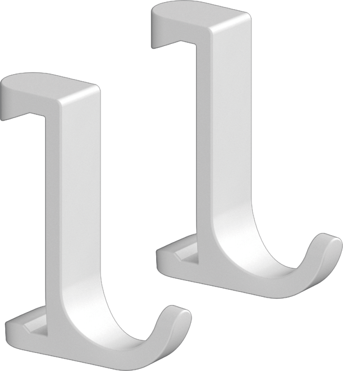 Hansgrohe Wallstoris Towel Hook Slim - Matt White - 27929700 - TAP 'N' SHOWER