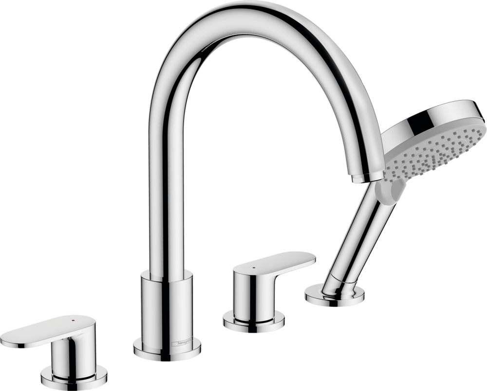 Hansgrohe Vernis Blend 4 - hole Rim Mounted Bath Mixer - Chrome - 71456000 - TAP 'N' SHOWER