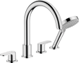 Hansgrohe Vernis Blend 4 - hole Rim Mounted Bath Mixer - Chrome - 71456000 - TAP 'N' SHOWER