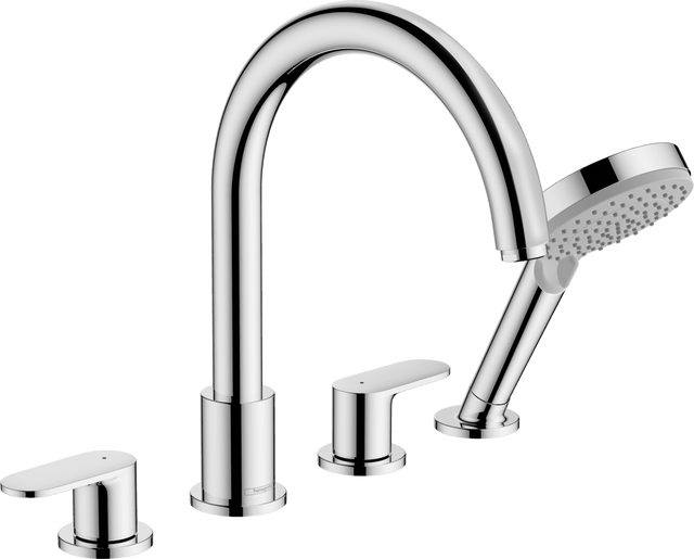 Hansgrohe Vernis Blend 4 - hole Rim Mounted Bath Mixer - Chrome - 71456000 - TAP 'N' SHOWER