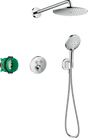 Hansgrohe Raindance S Shower System 240 1 Jet Powderrain With ShowerSelect S - Chrome - 27951000 - TAP 'N' SHOWER