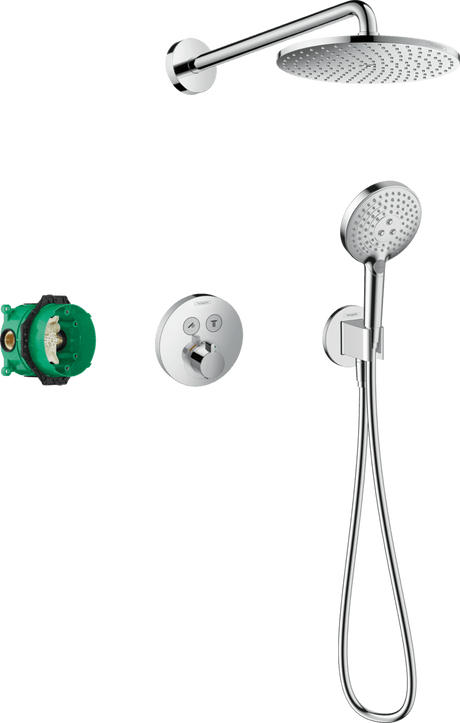 Hansgrohe Raindance S Shower System 240 1 Jet Powderrain With ShowerSelect S - Chrome - 27951000 - TAP 'N' SHOWER
