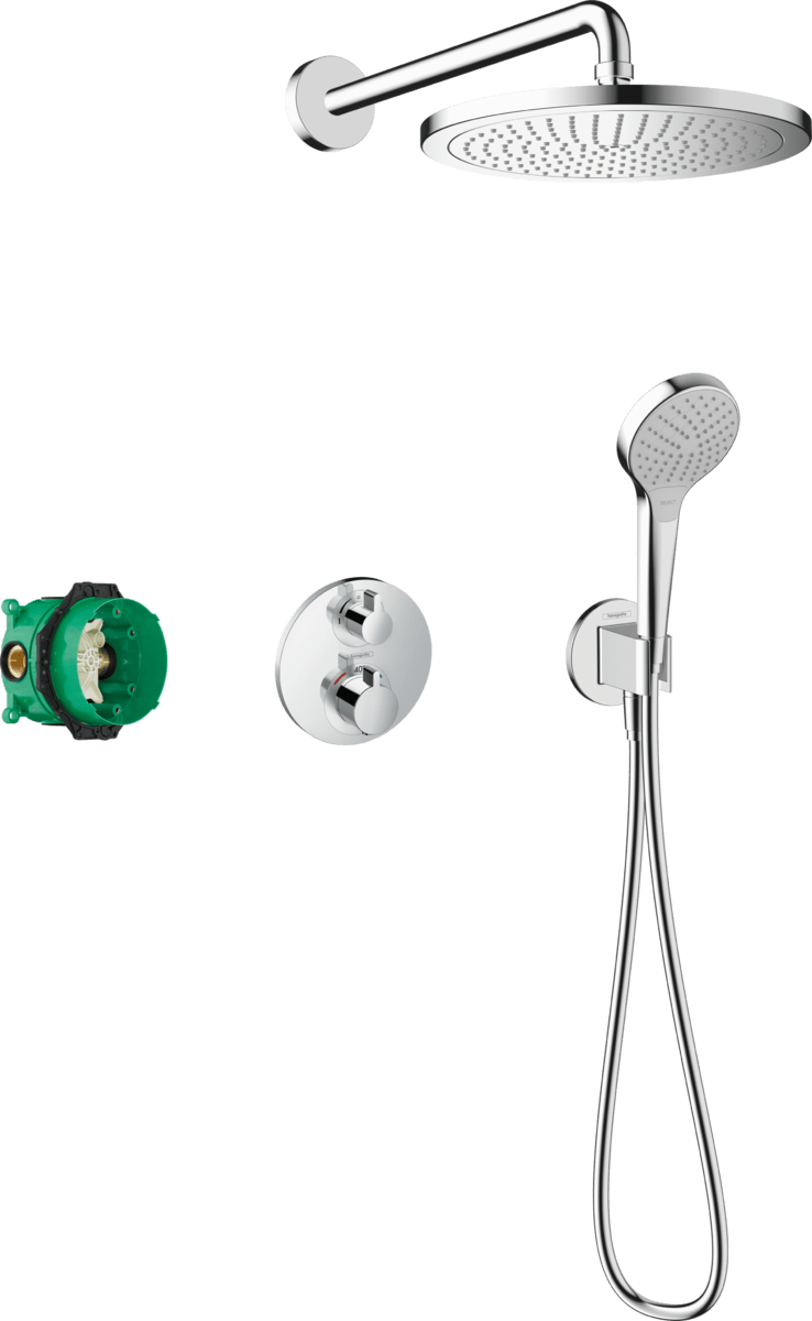 Hansgrohe Croma Shower System 280 1jet with EcoStat S - Chrome - 27954000 - TAP 'N' SHOWER