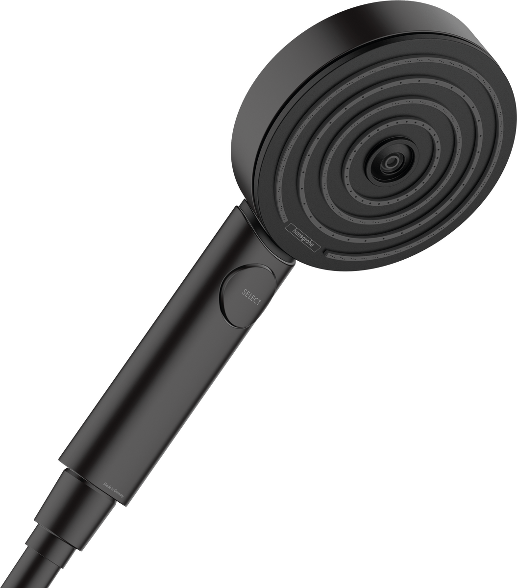 Hansgrohe Pulsify Select S Relaxation Ecosmart Shower Hand 105 3jet - Matt Black - 24111670 - TAP 'N' SHOWER