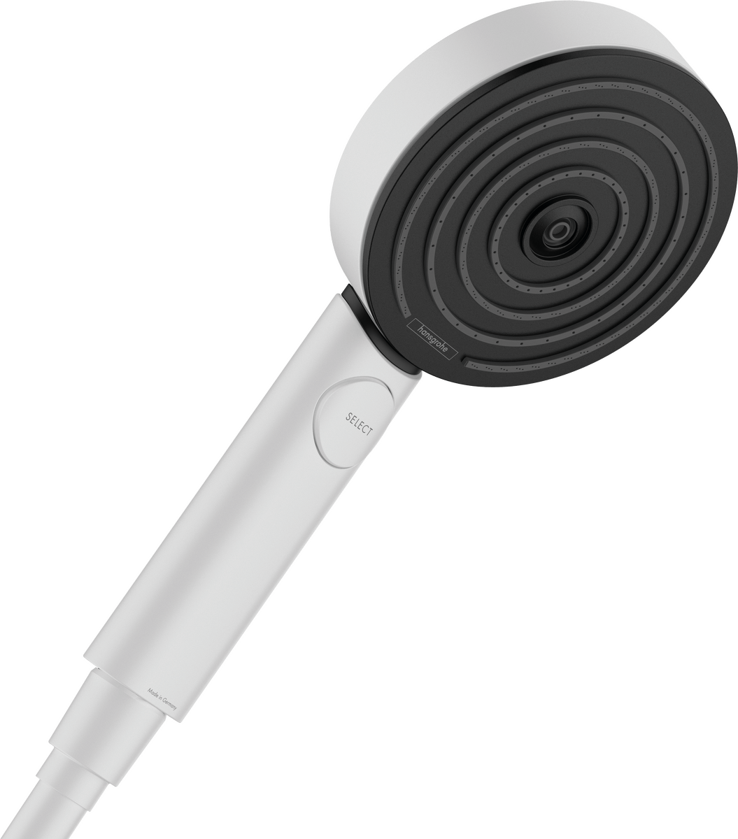 Hansgrohe Pulsify Select S Hand Shower 105 3jet Relaxation - Matt White - 24110700 - TAP 'N' SHOWER