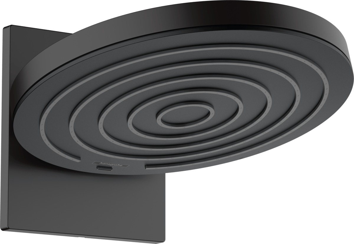 Hansgrohe Pulsify S Overhead Shower 260 2jet Ecosmart With Wall Connector - Matt Black - 24151670 - TAP 'N' SHOWER