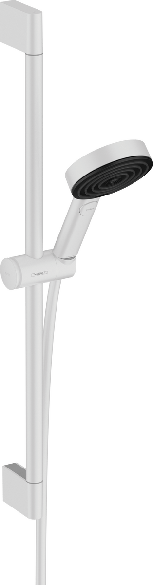 Hansgrohe Pulsify Select S Shower Set 105 3jet Relaxation Ecosmart With Shower Bar 65 Cm - Matt White - 24161700 - TAP 'N' SHOWER