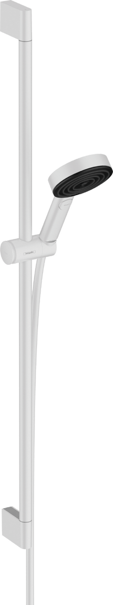 Hansgrohe Pulsify Select SHansgrohe Pulsify Select S Shower Set 105 3jet Relaxation Ecosmart with Shower Bar 90 Cm - Matt White - 24171700 - TAP 'N' SHOWER