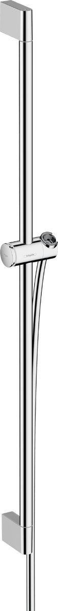 Hansgrohe Unica Shower Bar Pulsify S 90 Cm with Push Slider and Isiflex Shower Hose 160 Cm - Chrome - 24401000 - TAP 'N' SHOWER