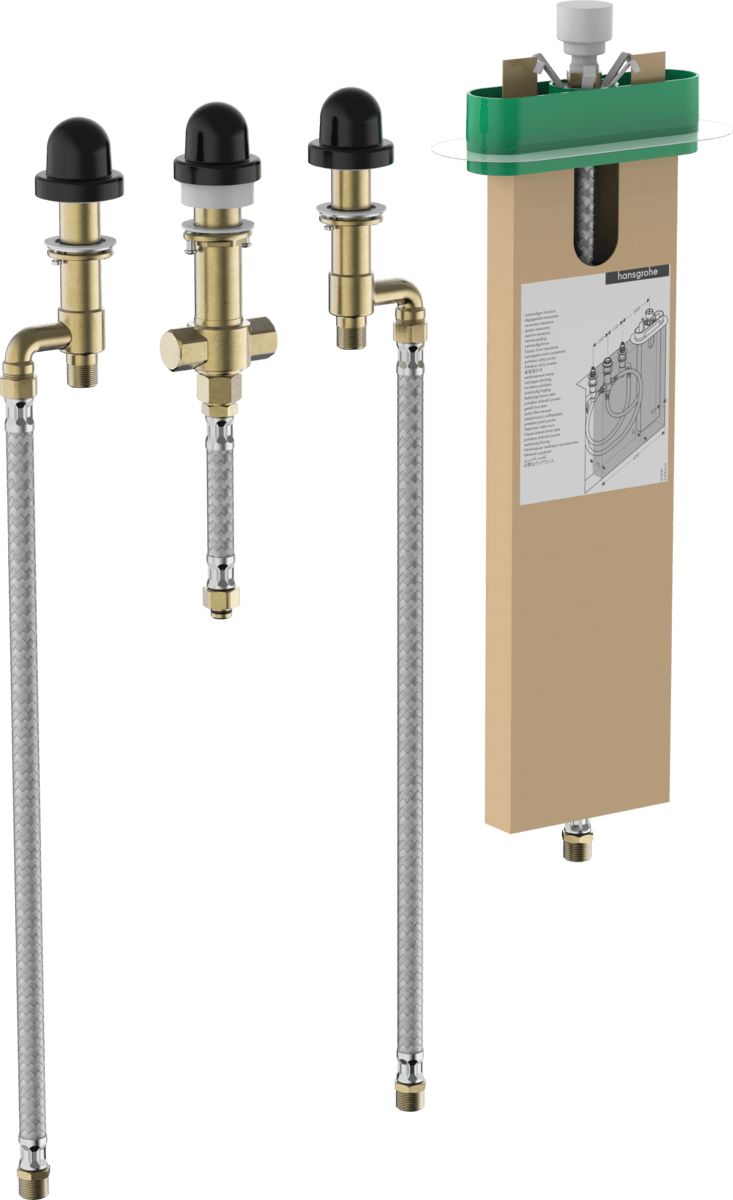 Hansgrohe Basic Set For 4 - hole Rim Mounted Bath Mixer - 13440180 - TAP 'N' SHOWER