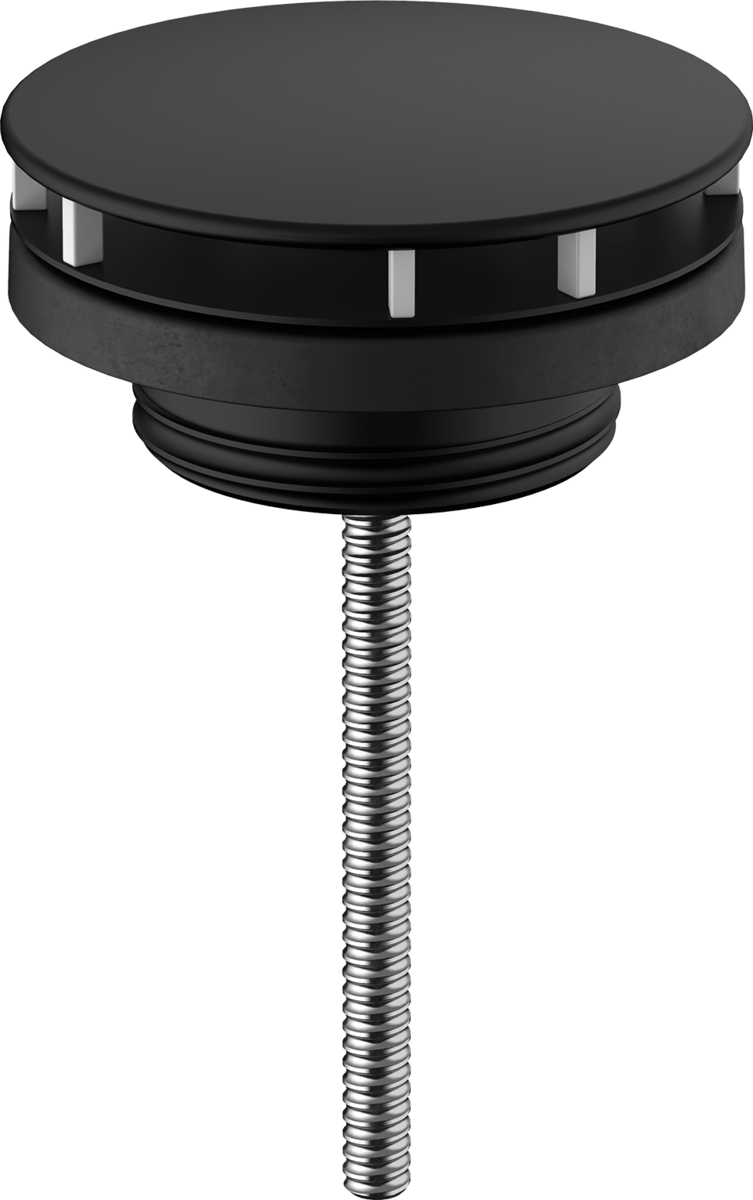 Hansgrohe Waste Set Non - closing For Washbasins - Matt Black - 50001670 - TAP 'N' SHOWER