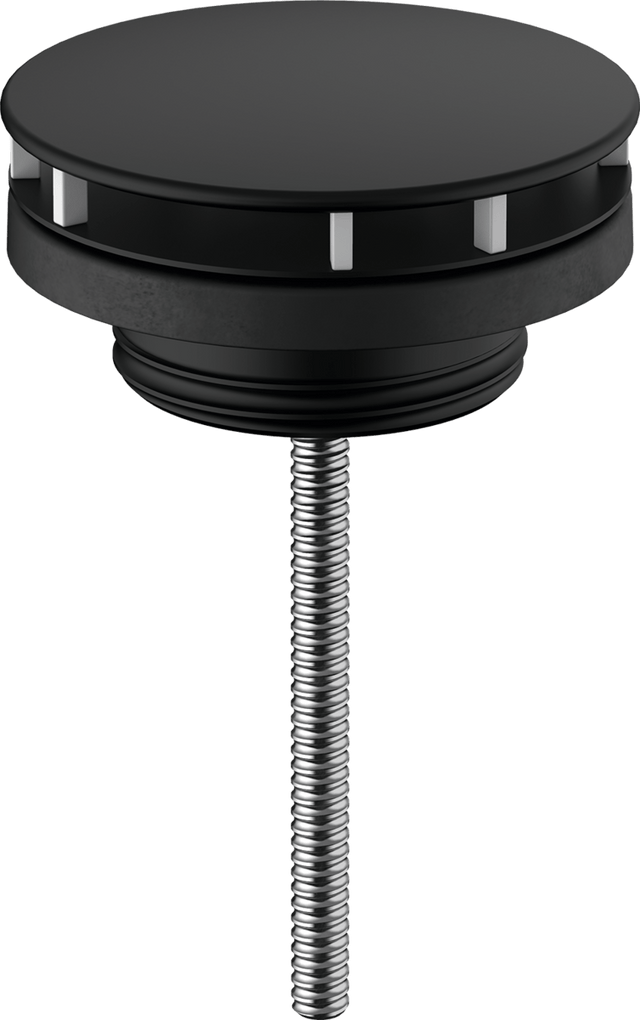 Hansgrohe Waste Set Non - closing For Washbasins - Matt Black - 50001670 - TAP 'N' SHOWER