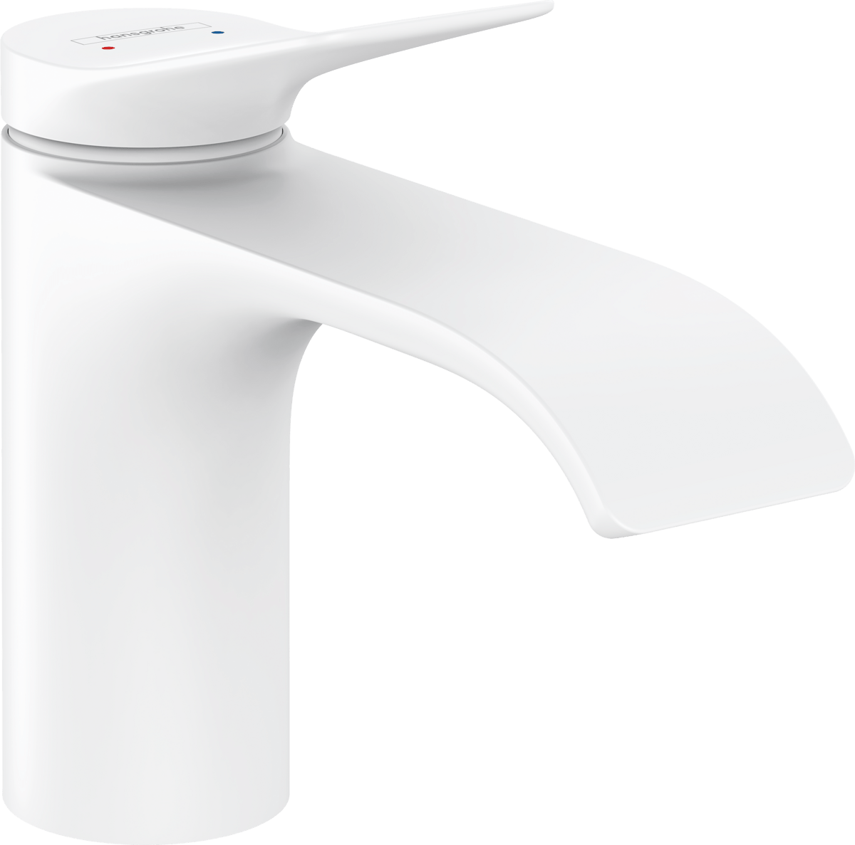 Hansgrohe Vivenis Single Lever Basin Mixer 80 With Pop - up Waste Set - Matt White - 75010700 - TAP 'N' SHOWER